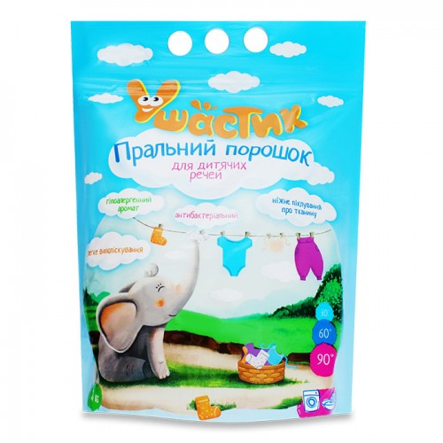 Порошок для прання для дитячих речей Ушастик 2,4 кг